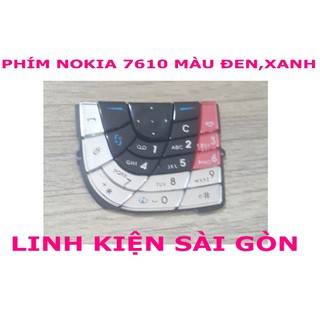 Phím nokia 7610 màu đen ,xanh