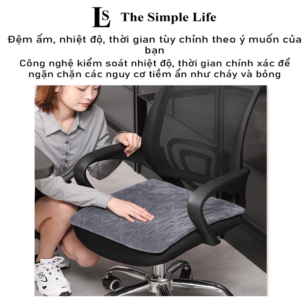 Đệm sưởi ấm bằng điện, đệm lót ghế sưởi ấm dành cho nhân viên văn phòng, thảm điện làm ấm, giữ nhiệt cao cấp[CHÍNH HÃNG]