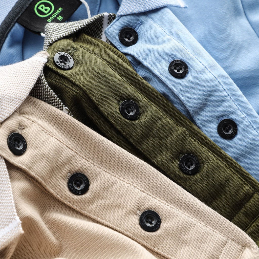 Áo polo nam cao cấp trung niên đẹp cổ bẻ dệt 2 màu sợi mẫu mới vải cá sấu cotton mịn thoáng mát JESBRAND BOGJ1 | BigBuy360 - bigbuy360.vn