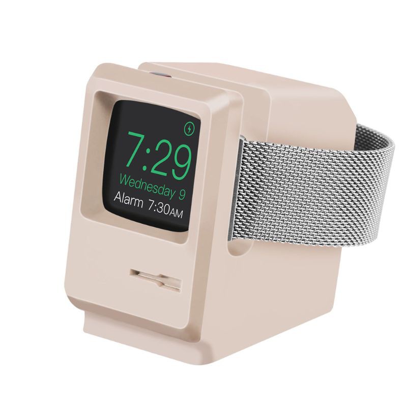 Đế Sạc Đồng Hồ Thông Minh Apple Watch 1 Màu Đen Phong Cách Retro