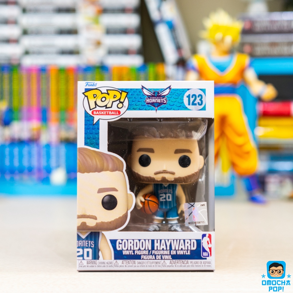 Mô Hình Chính Hãng Funko Pop NBA Hornets  - Gordon Hayward (Teal Jersey) 123