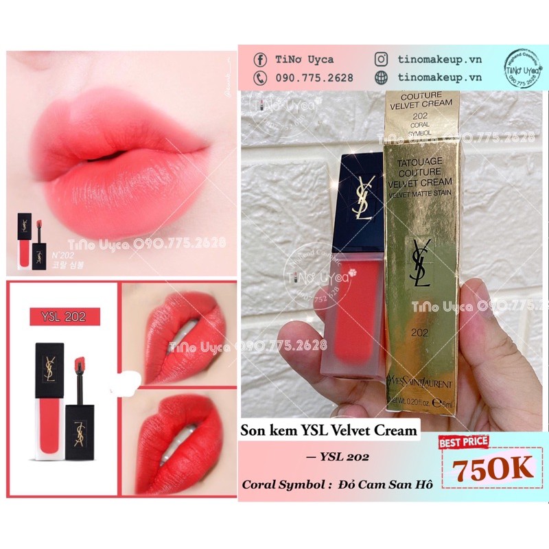 SON KEM LÌ YSL VELVET CREAM/ YSL MATTE STAIN