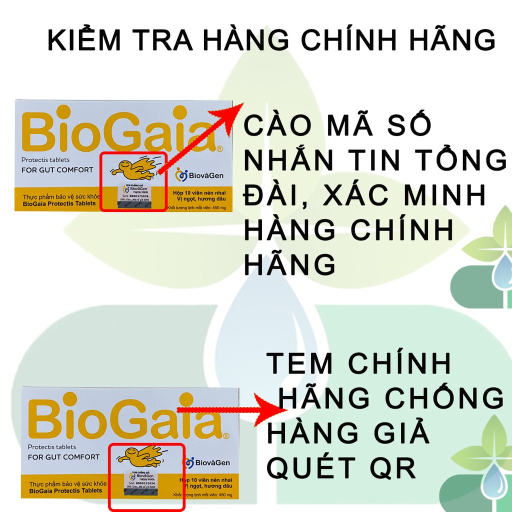 { Tặng quà } Biogaia dạng viên men vi sinh tăng cường hấp thu miễn dịch, hết táo bón