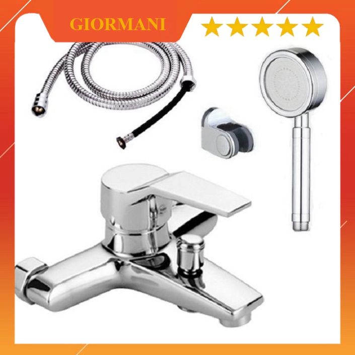 Bộ củ sen tắm nóng lạnh cao cấp GIORMANI kèm vòi hoa sen tăng áp nhôm SNL904-VHS08 hàng chính hãng bảo hành 24 tháng