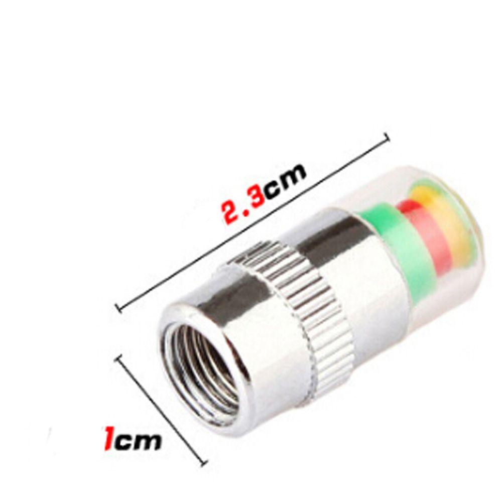 Set 4 Nắp Đậy Máy Đo Lốp Xe Ô Tô Cảnh Báo An Toàn Tiện Dụng SHOUKEY