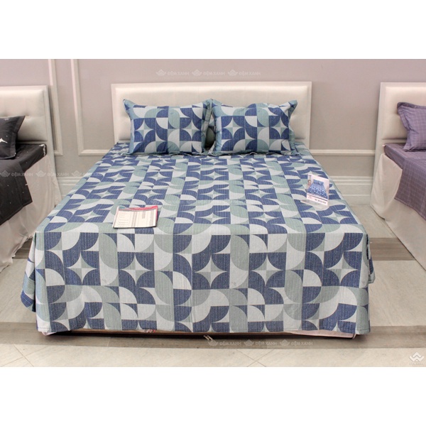 Bộ ga gối Sông Hồng Basic cotton BC22058
