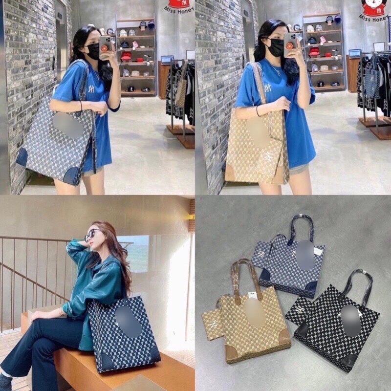 Túi tote NY họa tiết hoa cổ điển kích thước 35*8*39cm thời trang 2021