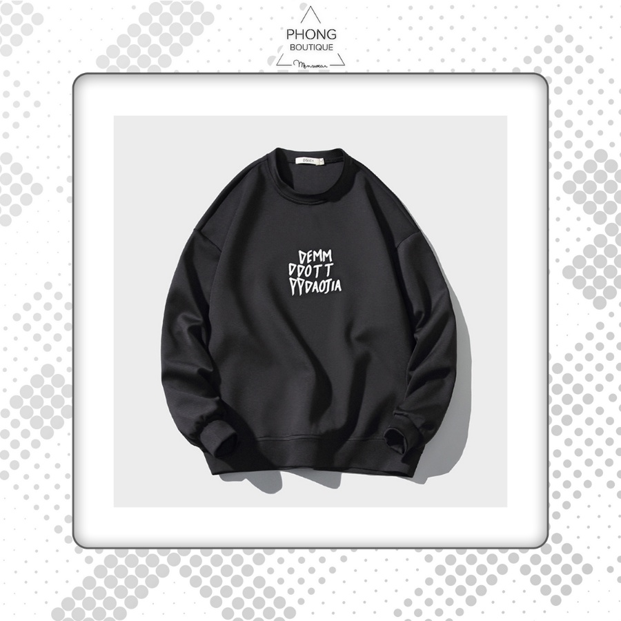 Áo dài tay Mèo Lưng NỈ BÔNG Unisex Phong Boutique Basic Sweater Ulzzang cặp đôi nam nữ form rộng oversize Hàn Quốc | BigBuy360 - bigbuy360.vn