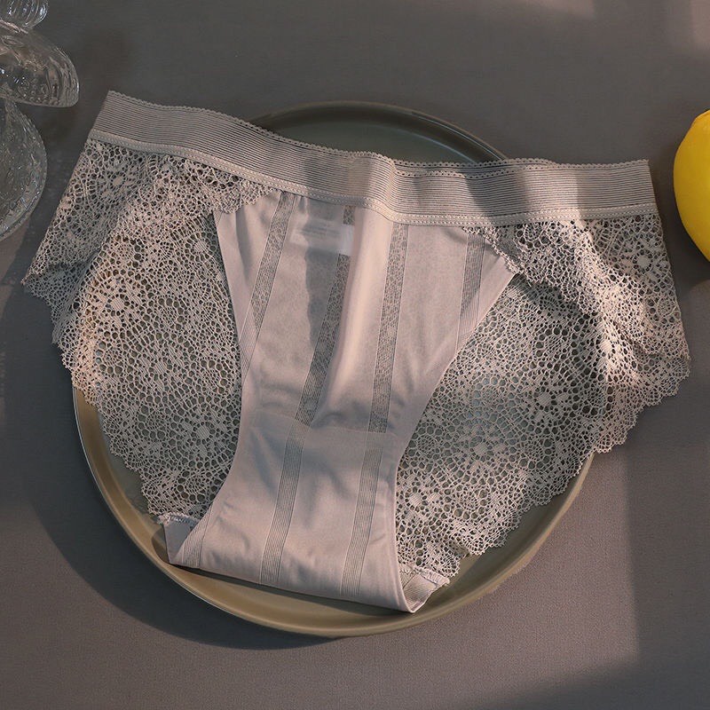 Sét 5 Quần Lót Nữ Đúc Su Pha Ren Hoa Siêu Mềm Mát Đẹp Sexy QL18