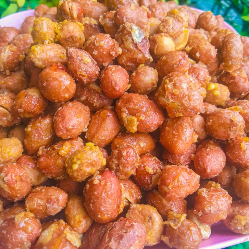 Đậu Phộng Rang Tỏi Ớt Giòn Rụm Thơm Ngon Lon Pet 450gr FREESHIP ĐƠN TỪ 50K