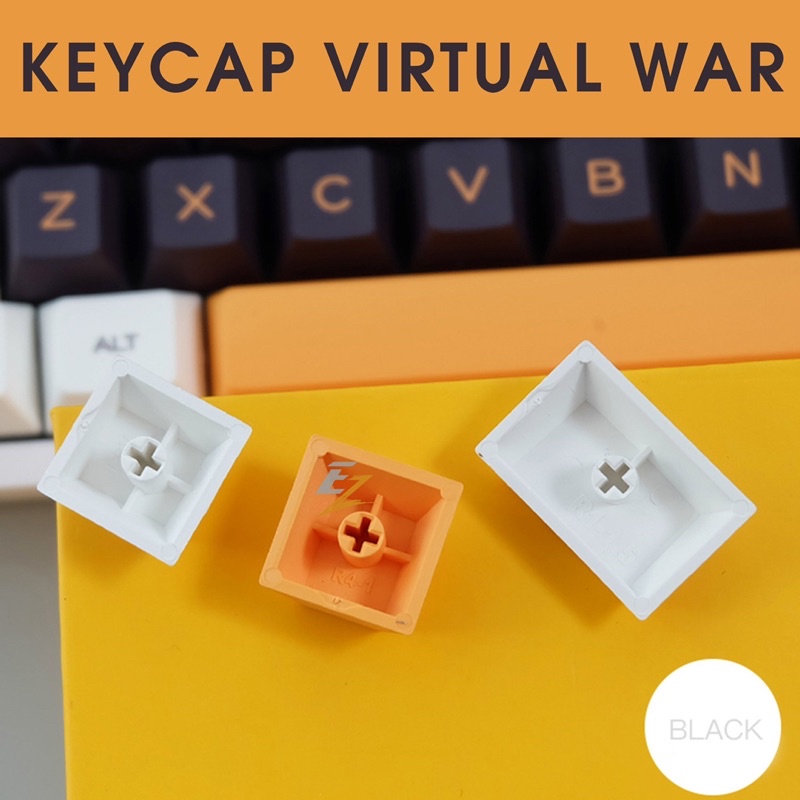 Set Keycap Thick Pbt Cherry Virtual War 141 nút cho bàn phím cơ