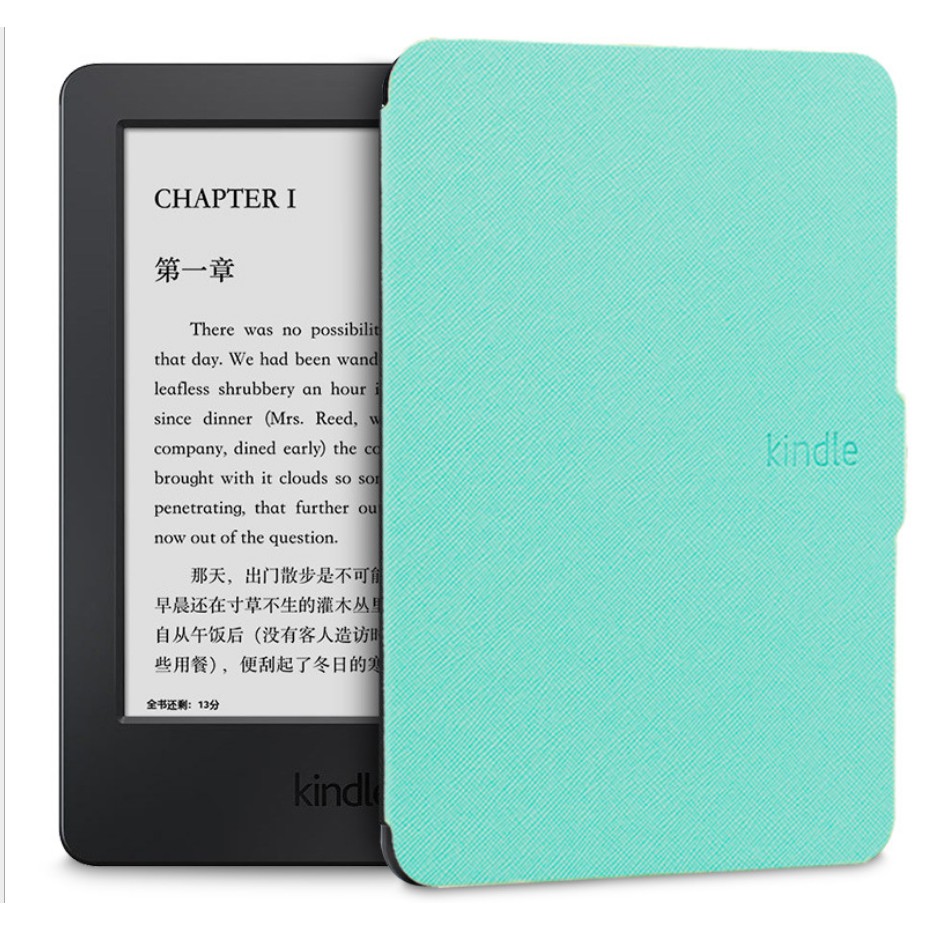 Bao da vân sần có chữ Kindle Paperwhite 2019 Cover vân sần Kindle