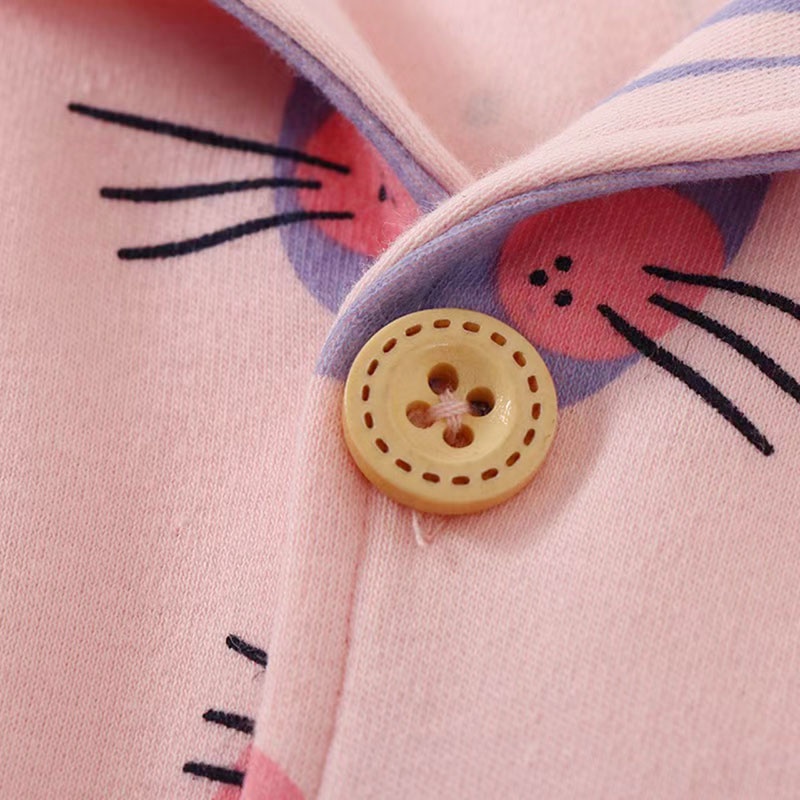 Bộ Đồ Ngủ Pijama Cho Bé Gái KIDS MAM & DAD  ơi