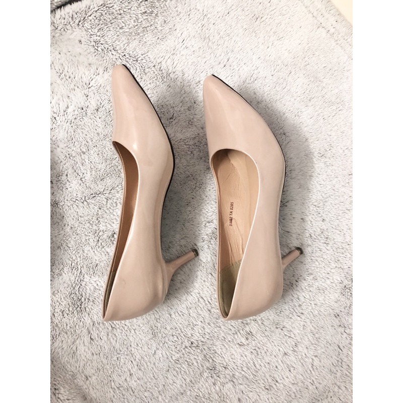 Thanh lý guốc nữ Zara Basic Hồng Nude size 39 (mới 98%)