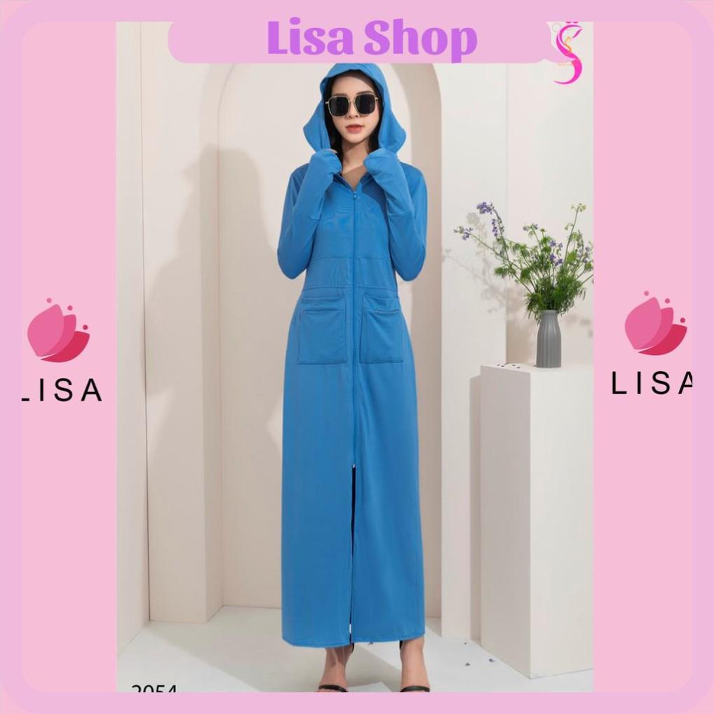 Áo chống nắng dài, áo chống nắng toàn thân vải thông hơi làm mát cao cấp, UPF50+ Lisa, M42