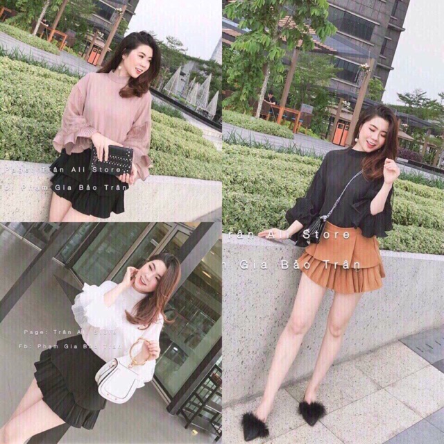 Áo bánh bèo tay phồng