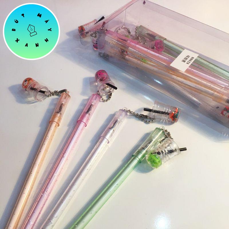 Bút kim tuyến trà sữa BKT14 bút hologram pastel