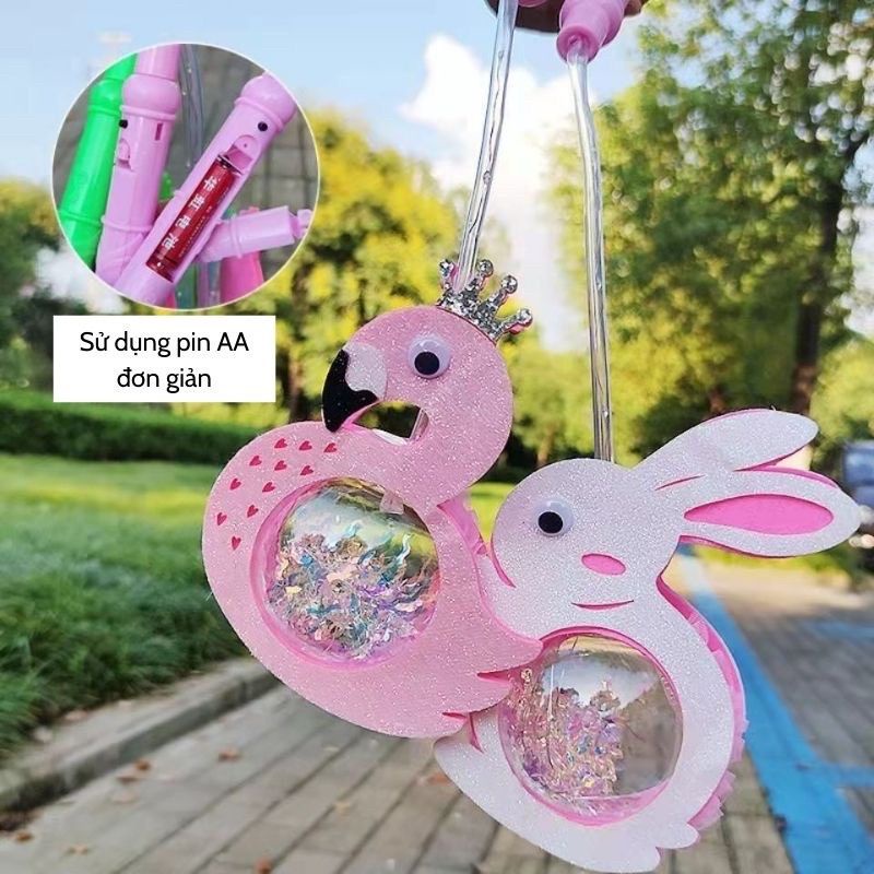 Đèn Lồng Trung Thu Hình Thú Phát Sáng Nhấp Nháy Cho Bé