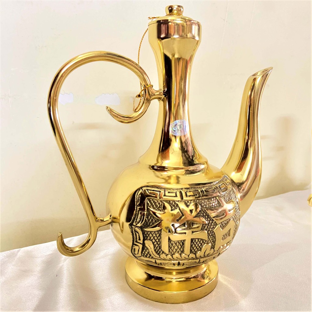 Bình Rượu Thờ Bằng Đồng (2 Cỡ)