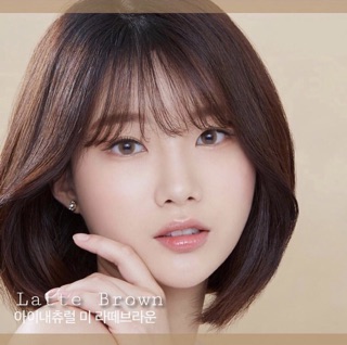 LATTE BROWN 14.0 - Kính áp tròng lens Hàn Quốc chính hãng - Độ cận 0>6