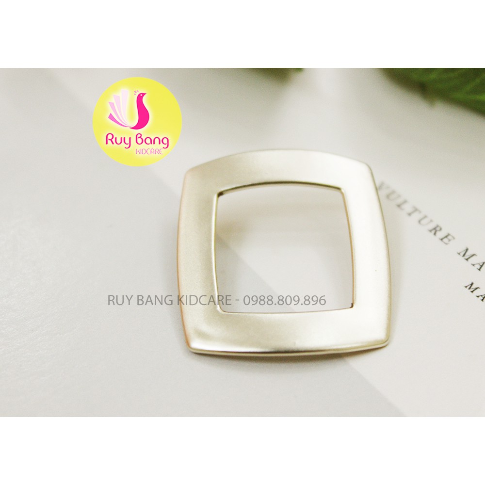 Khoen đá tròn, vuông, Center đá đính hoa vải handmade