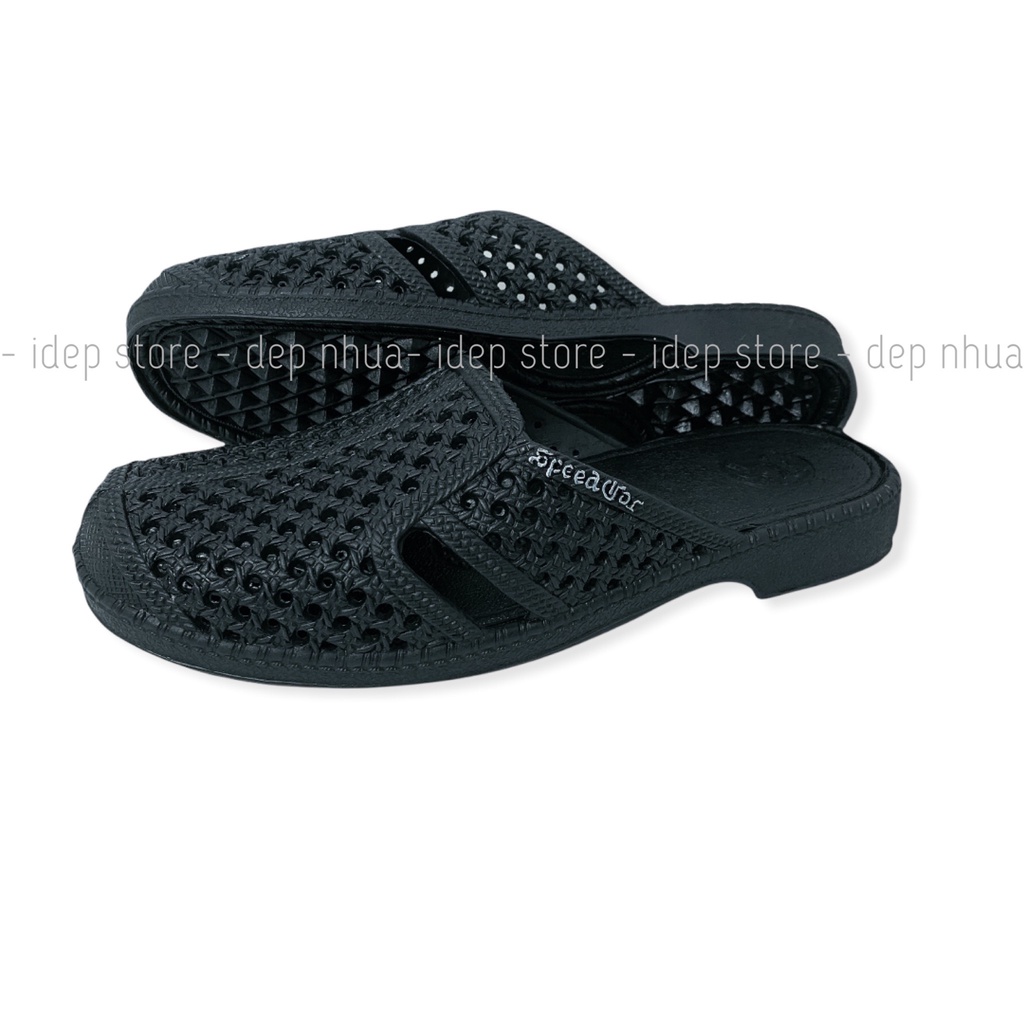 Dép sục Tổ ong nhiều màu đế dày 3cm- Sục lười bít mũi nam đi mưa iDÉP - SL030