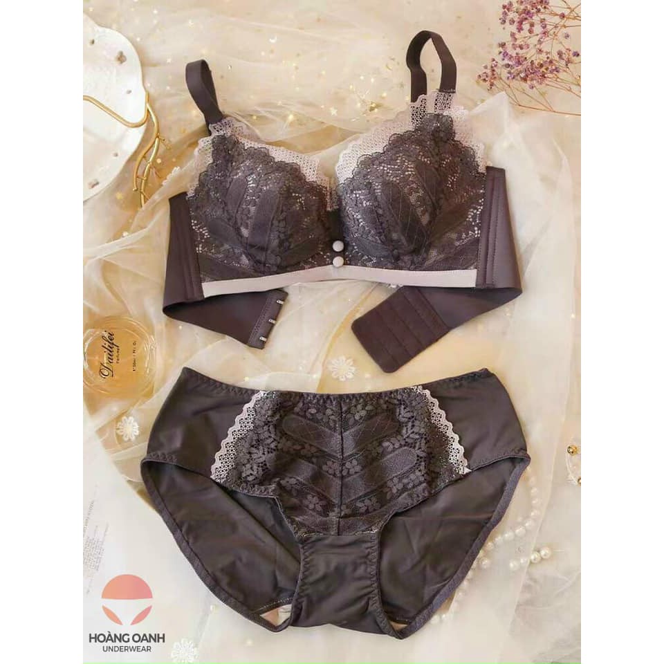 Bộ cao cấp Hoàng Oanh Underwear, set nội y mút nâng ngực không gọng mã 096 | BigBuy360 - bigbuy360.vn