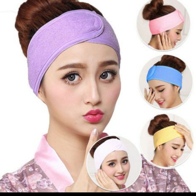 Băng Đô Dán Đầu Rửa Mặt Cho SALON SPA