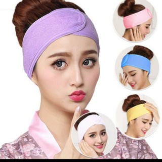 Băng đô dán đầu rửa mặt cho salon spa