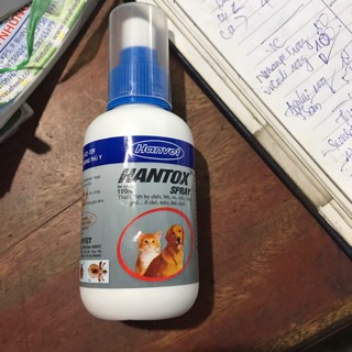 Chai xịt diệt ve chó mèo hantox spray