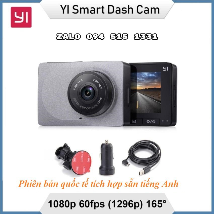 Camera hành trình ô tô Xiaomi YI 2K ( bản quốc tế Tiếng Anh )