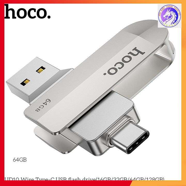 USB Hai Đầu (USB + Type-C) Hoco UD10 loại 3.0 16/32/64GB/128 Tốc Độ Ổn Định - Chính Hãng