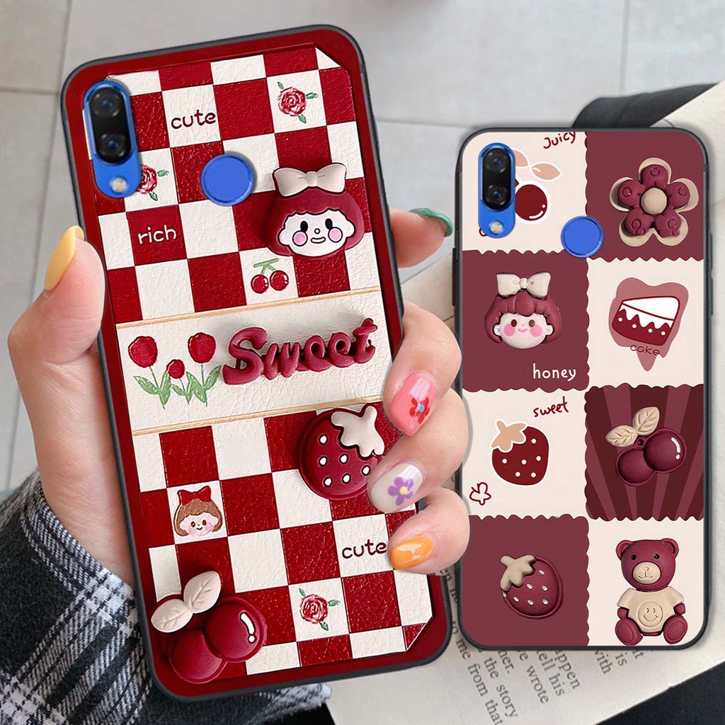 Ốp Huawei Nova 3 / Nova 3i in hình trái tim, caro kẹo ngọt đầy cá tính siêu đẹp siêu chất