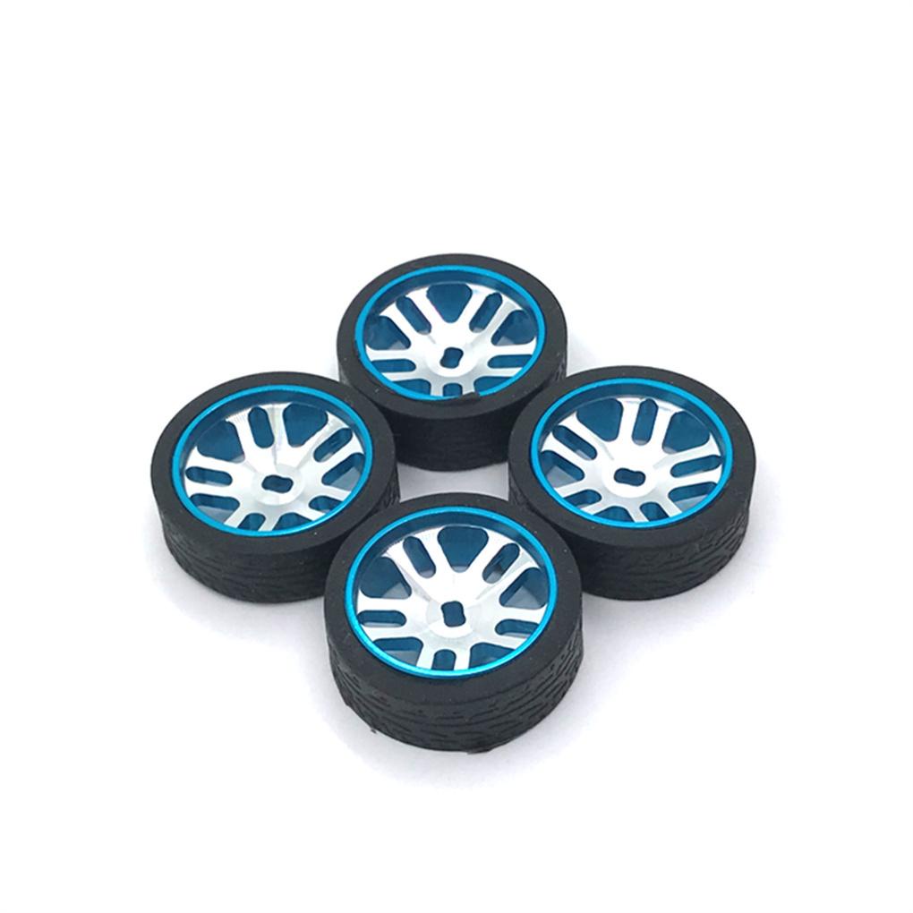 Bộ 4 Bánh Xe Thay Thế 1 / 28 Bằng Kim Loại Cho WLtoys k969 k979 k989 k999 p929