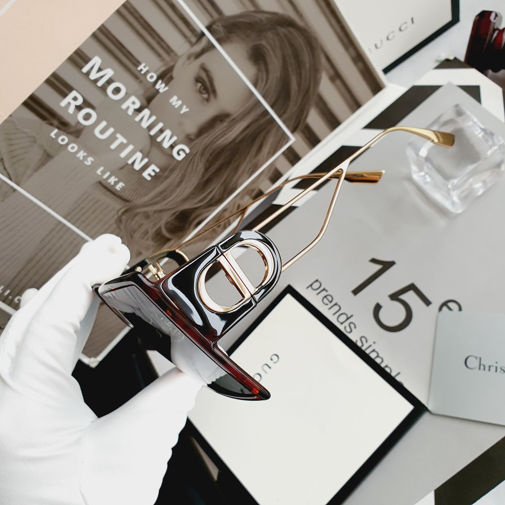 Kính mát chính hãng Christian Dior sunglasses 30 montaigne hot hit Em này màu đồi mồi Havana Brown siêu hiếm