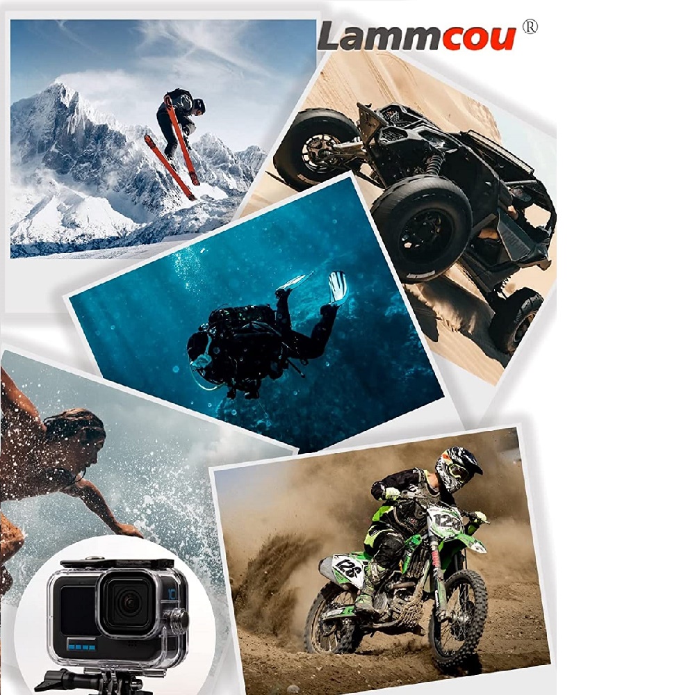 Bộ Phụ Kiện Bảo Vệ Tay Cầm Chống Nước Lammcou Hero10 Actioncamera Và Hero 10 9