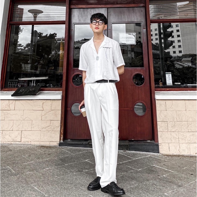 WHITE WIDE PANT (QUẦN TRẮNG ỐNG RỘNG)