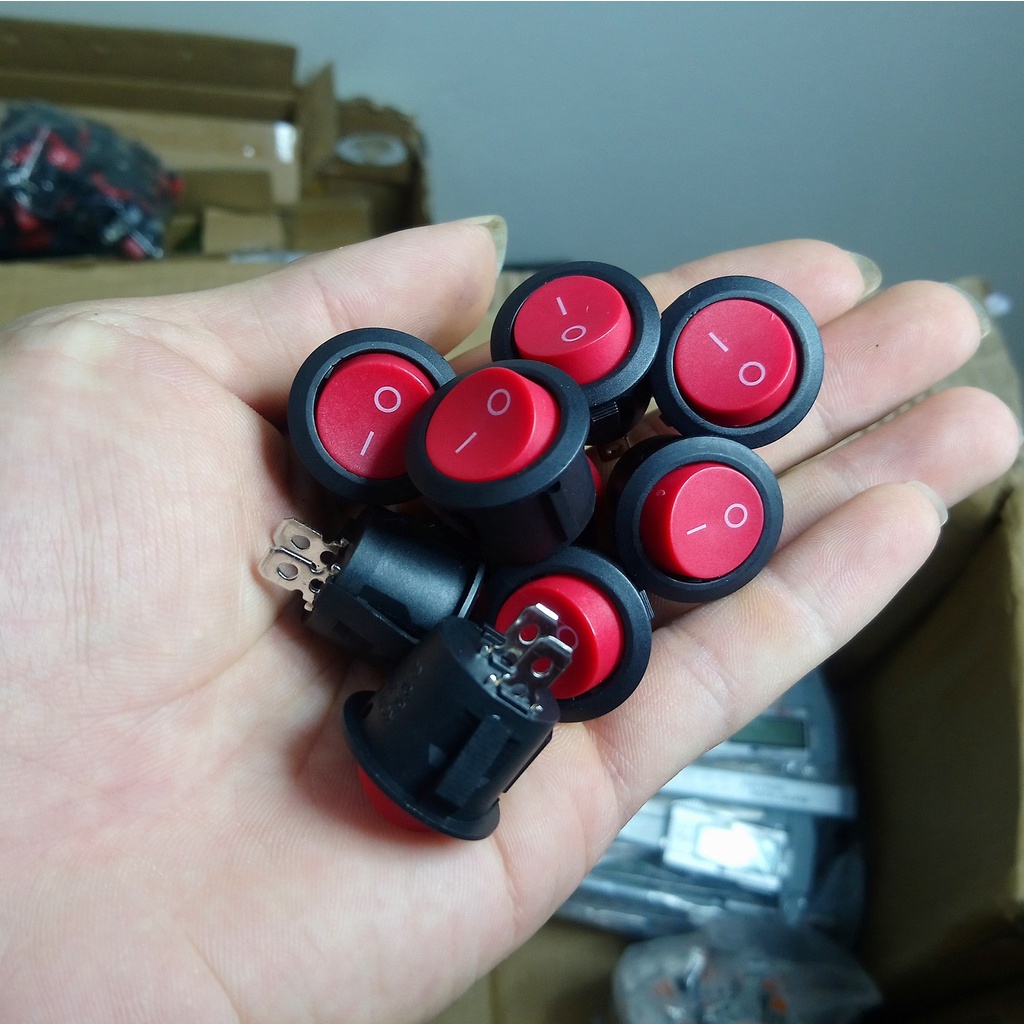 Công tắc bập bênh KCD1 Loại To 20mm