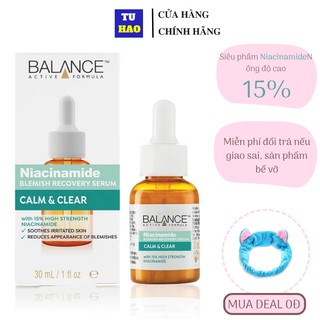 Tinh chất serum Balance Niacinamide 15% Active Formula Blemish giảm mụn 30ml