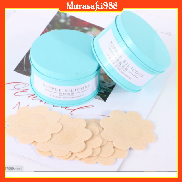Miếng dán ngực - Hộp 30 đôi dán nhũ hoa giấy hình hoa mai | BigBuy360 - bigbuy360.vn