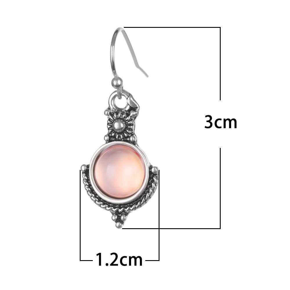 Khuyên Tai Dáng Dài Họa Tiết Cầu Vồng Vintage