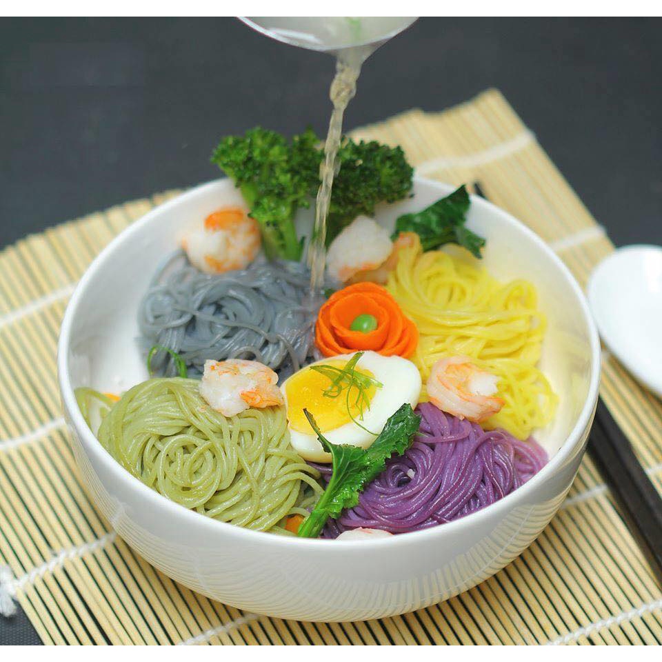 Bún Củ Dền Nguyên Minh - [Hộp 350gr] Bún rau củ,Dai Ngon Bổ Dưỡng, 90% gạo nguyên cám, không chất bảo quản.