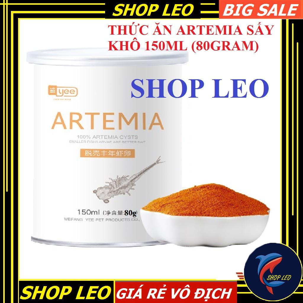 Thức ăn artemia YEE hộp 150ml (80 gram)  sấy khô - cám cá giàu dinh dưỡng - shopleo