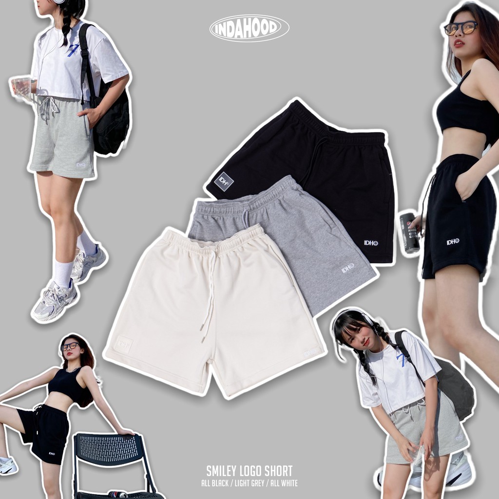 Quần short thun SMILEY INDAHOOD unisex