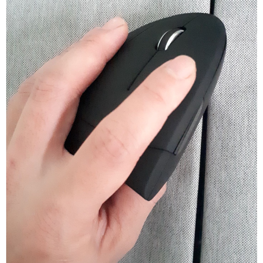 Chuột vi tính không dây 2.4g dạng dọc cao cấp cho người thuận tay trái kèm phụ kiện (tặng kèm pin+hương dẫn))