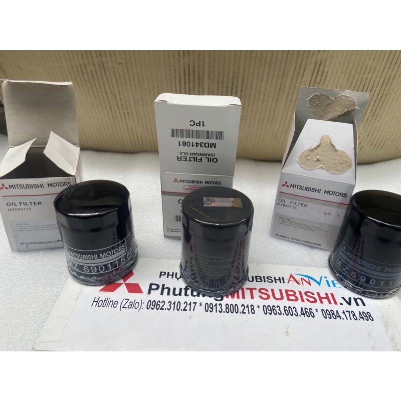 Lọc nhớt, Lọc dầu xe Mitsubishi Xpander, Attrage, Mirage, Jolie, Pajero, Outlander, Hàng chính hãng 100% | MZ690115