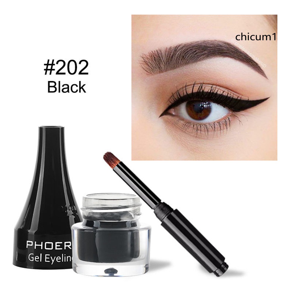 [Hàng mới về] Bút Kẻ Mắt Dạng Gel Phoera Nhanh Khô Lâu Trôi Không Lem 10 Màu Tùy Chọn