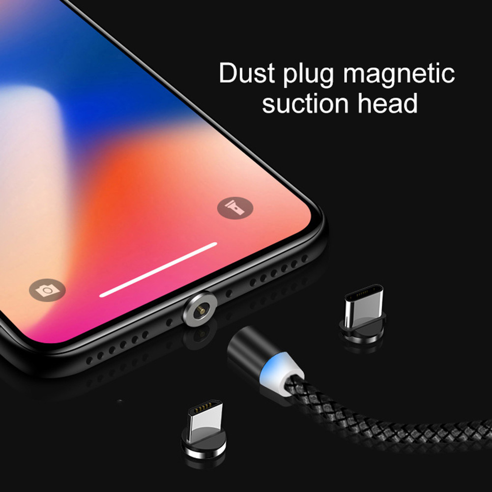 IPHONE ANDROID Đầu Chuyển Đổi Từ Tính Mini 8pin Micro Usb Type-C 3.1a Tiện Dụng