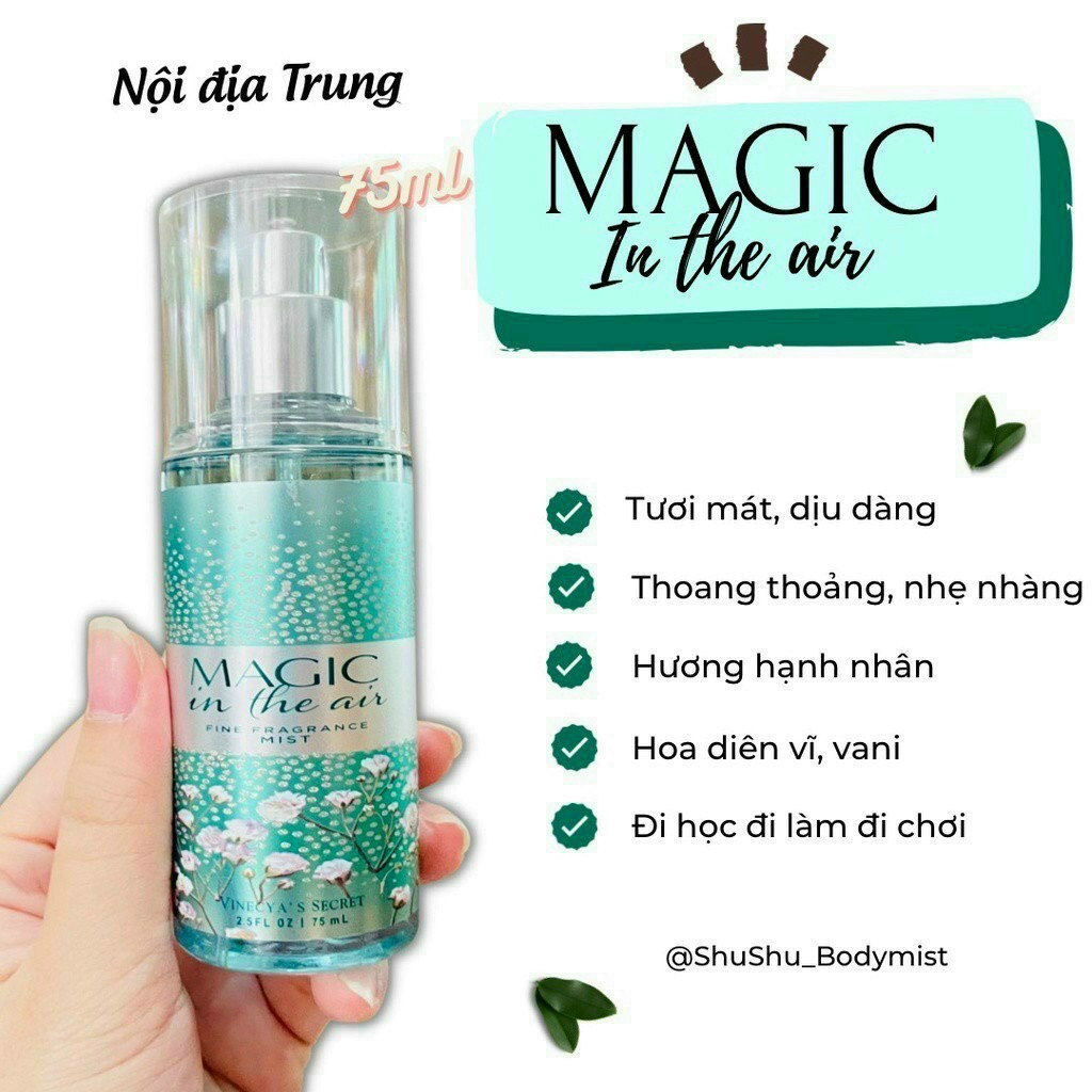 Xịt Body BBW/VICTORIA/VINECYA75ml Hương Thơm rất thơm