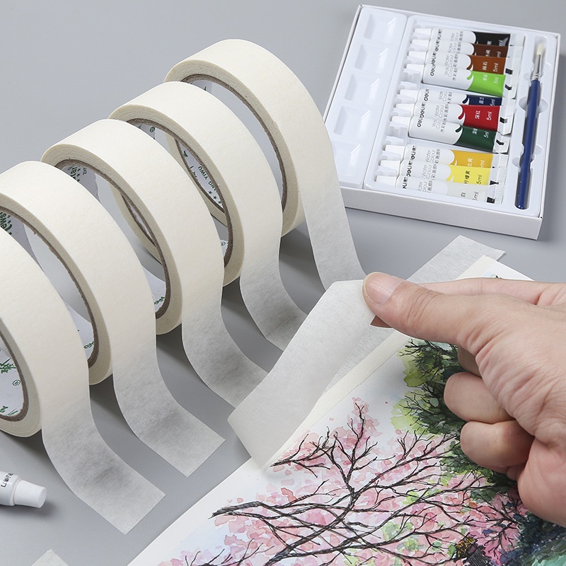 Cuộn băng keo trắng trong mờ nhiều kích cỡ 13m